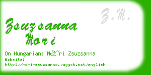 zsuzsanna mori business card